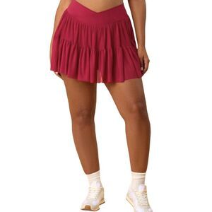 Blogilates Ballerina Skort - Size Large - Burgundy